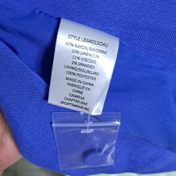 Nicole Miller Blue Halter Blouse - Picture 4 of 6